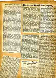 Reviews of Martin's plays in Vienna (1935-1936), Aussig (c1932) and Reichenberg (c1930),