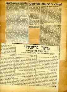 Newspaper reviews of plays featuring Martin Miller in Czech, Yiddish and French, 1934-1938